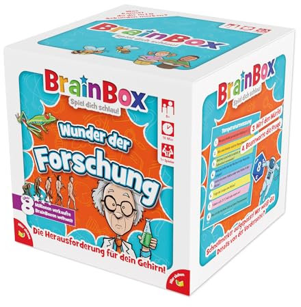 BRAINBOX 2094943 Wunder der Forschung, Lernspiel, Gedächtnisspiel, Quizspiel für Kinder ab 8 Jahren
