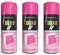 PNJB Perfect Pink All-Purpose Aerosol Spray Gloss, Multipurpose, Interior/Exterior, Gloss Finish, Quick Drying, Indoor and Outdoor,250ml, (3PCS)