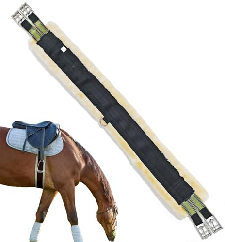 e-Fleece-Gurt, englischer Fleece-Gurt | Horse Cinch Edelstahl-Fleece-elastischer englischer Gurt | Western Heavy Duty Sattelzubehör egurt für