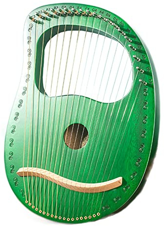 Harpa， Lyraharpa 19-strängad, mahognyharpmönster snidade symboler harpinstrument present till nybörjare barn vuxna