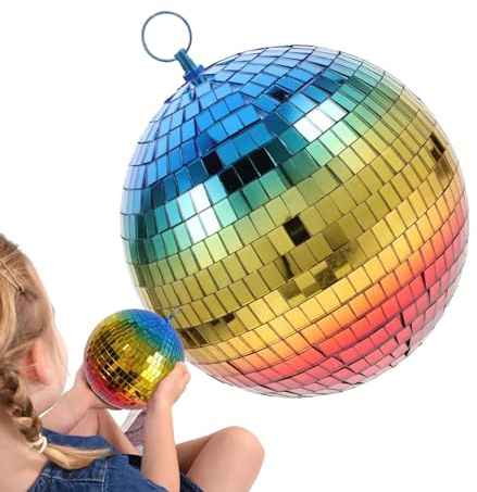 Decorazione Palla Da Discoteca | Ornamenti A Specchio Sfumato – Decorazione Riflettente Del Soffitto Con Display Lucido Per Un Ambiente Elegante | Natale, Matrimoni, Carnevali, Eventi Domestici E