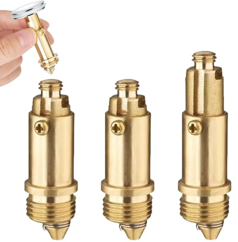 3 Piezas Válvula Pop Up de Cobre, Valvula Click Clack Lavabo, para Reemplazar Piezas Rotas, Compatible con La Mayoría Los Lavabos, Bañeras y Tapones de Desagüe del Fregadero