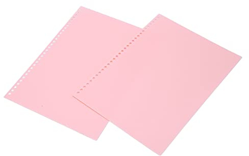 Cocoarm Arkskydd Matt PP Plastbindningsomslag 20-pack A4 30 Hål Pappersomslag för Presentation Rapport Notebook Skola Kontor Dokumentorganisation (Rosa)