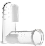 Genérico Cepillo de Dientes de Silicona para Bebés 2 Piezas Diseño de Guante Dedo para Masaje de Encías y Limpieza Dental Confiable