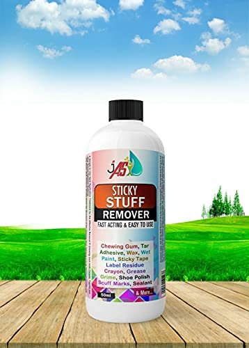Sticky Stuff Remover Label Residue Chewing Gum Tar Sticker Price Tags Tape Gum (50ML CAP)