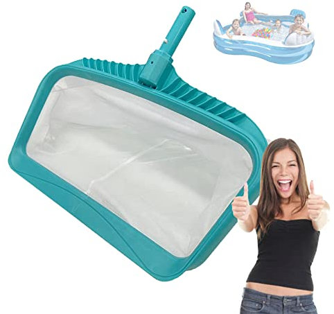 SRHIMEOS Red de Piscina, Recogehojas para Piscinas, Trabajo Pesado Skimmer de Hojas, Malla Fina Net - Marco Resistente - Adecuado para spas, acuarios(sin Poste)