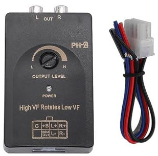 CENPEK Convertidor Nivel De Altavoz para Coche,Salida RCA para Coche, Altavoz Estéreo, Convertidor Bajo con Cable De Control De Amplificador De Potencia