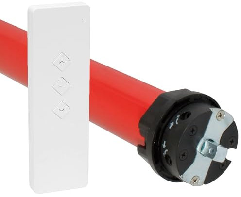 superrollo Motor de persiana Rm20MMB (SW60, 20 Nm), incluye mando a distancia, motor tubular con mando a distancia, hasta 6,5 m² de superficie de persiana (persiana máx. 40 kg), juego completo para