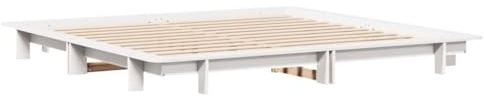 vidaXL Estructura de Cama sin colchón Madera Maciza de Pino 160x200 cm