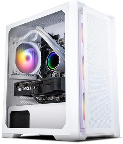 Median Scan PC de Jeu refroidi par Liquide | RTX 5070 12 Go | Ryzen 7 5700X 8 cœurs | 32 Go de RAM | SSD M.2 1 to | Éclairage RVB Dynamique | WiFi | Streaming Ready | Windows 11