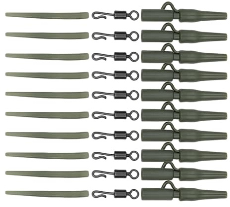 PureSphere 40Pcs Carp Fishing Tackle Lead Clips Swivels Anti-Tangle Kit