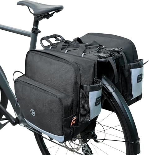 HOMPER Cykelsadel Bagagehållare Cykelväska Bergväg MTB Cykel Bagageväska Cykel Tillbehör Axelhandväska Väska Cykelväska Svart (30L)