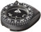 Suunto Kompass Clipper L/B SH, Südliche Hemisphäre, SS004102012, Schwarz