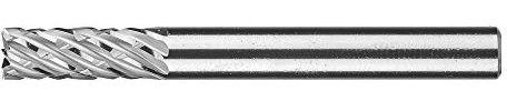 PFERD HM-frässtift, cylinderform ZYAS med pannkuggar, tandning ALLROUND, frässtift ø 6 mm, skaftdiameter 6 mm, längd 55 mm, 21001000 – för mångsidig användning på de viktigaste materialen