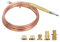 900 mm Ersatz-Thermoelement, Universal-Thermoelement, Grill-Kamin-Heizungs-Thermoelement, mit 5-teiligen Passmuttern, für Gasherd, Induktionsherd, Heizgerät