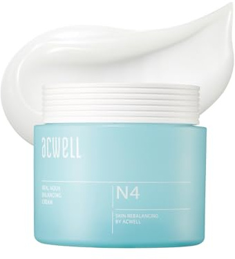 ACWELL Real Aqua ausgleichende Creme 50g - Feuchtigkeitsspendende pH-ausgleichende Gesichtscreme wirkt beruhigend auf Hautirritationen und Rötungen bei empfindlicher Haut