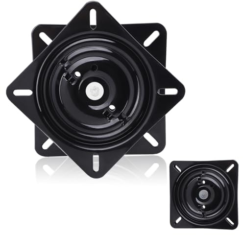 Base Pivotante de Siège de 7 Pouces, Plaque de Montage de Siège Rotative à 360 Degrés Accessoire de Matériel en Acier Inoxydable Enduit EDC pour Yacht de Bateau Marin