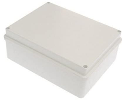 FAEG FG13506, caja de derivación con paredes lisas, 190 x 140 x 70 mm, estanca IP56, tapa con tornillos de metal