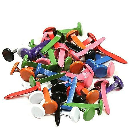 TEHAUX 300stücke Mini Brads Pastellfarben Runde Bunte Klammern Für Scrapbooking Und -projekte Zum Halten Von Fotos Und Dekorationen Installieren
