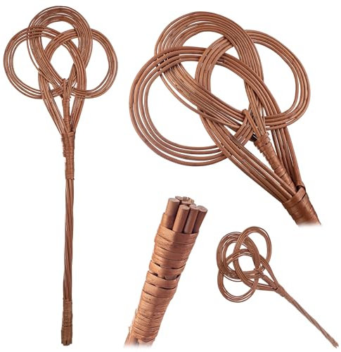 KADAX Ablandador de alfombras de mimbre, mango de 75 cm, limpiador de alfombras tradicional para una limpieza profunda de alfombras, tapetes y tapicerías