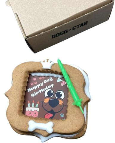 Dogg Star Gâteau pour chiens – Gâteau d'anniversaire pour chiens gourmands. (Toutes, cochon)