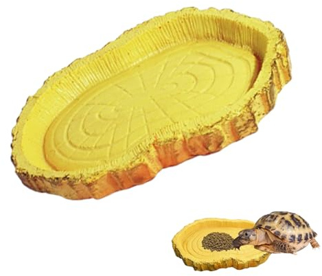 YIPFEN 1 Pezzo Ciotola per Acqua Terrario, Ciotola per Rettili, Ciotola per Cibo, Ciotola per Bere, Accessori per Tartarughe, Serpenti, Gechi, Accessori per Terrario, Ciotola per Acqua, Ciotola