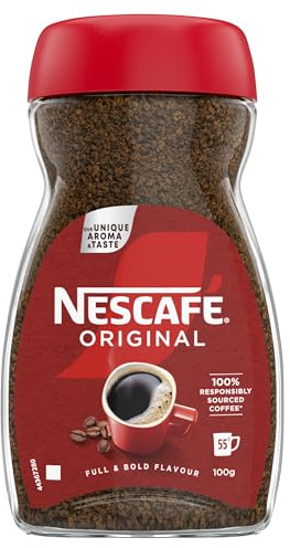 NESCAFÉ Original Instant Coffee 100g, Rich Aroma, Full and Bold Flavour (Pack of 12)