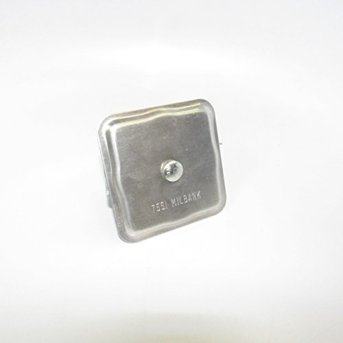Milbank A7551 Hub Closing Plate, 3.13 in L x 3.44 in W, for Use with Small RL Opening, Meter Socket, Aluminum