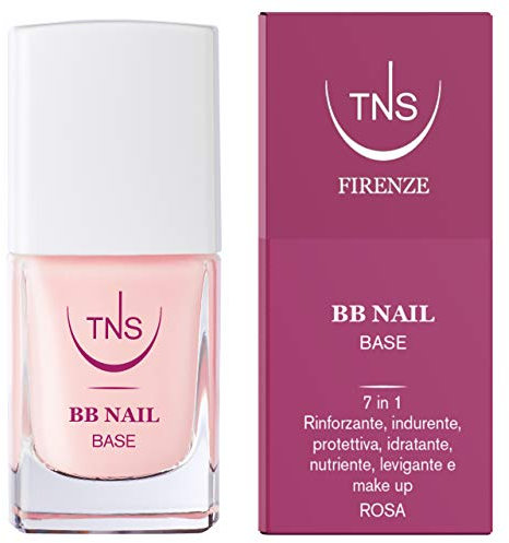 TNS Cosmetics - BB NAIL base smalto e trattamento rinforzante 7 in 1 per unghie - 10 ml - rosa