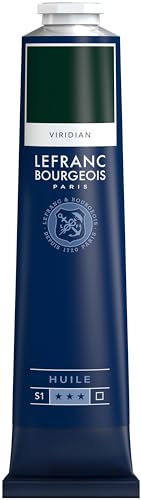 Lefranc Bourgeois 810073 feine Ölfarbe, lichtecht mit hervorragender Deckkraft & hoher Farbintensität, gleichmässiger Konsistenz und optimaler Mischbarkeit, 150ml Tube - Viridian