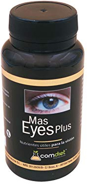 Comdiet - Mas Eyes | Vitaminas para la Vista | Antioxidantes Potentes + Vitamina Zinc + Luteina con Zeaxantina Ojos | Antioxidantes Capsulas con Luteina Ojos | Protege de Patologías del Sistema Ocular