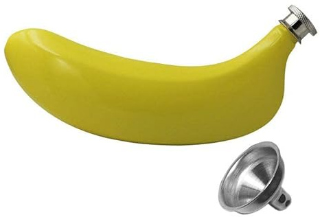 CNFLASK 4oz/120ml Banana Flask Stainless Steel Banana Shaped Hip Flask