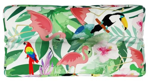 vidaXL Palettenkissen, Kissen für Gartenmöbel Hocker Sofa, Wasserabweisendes Sofakissen, Sitzkissen Palettenpolster, Mehrfarbig Stoff