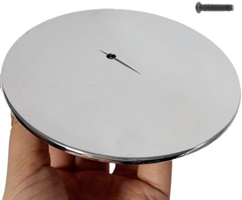 SopimusZ Tapa de repuesto para desagüe de ducha, 115 mm, color cromado