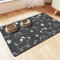 KAZOLEN Hundefutter Matte Absorbierend Anti-Rutsch: Grau große Haustier Fütterung Matte 40x60cm personalisierte Gummi Katze Platzset für