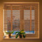 Innenjalousien Holzjalousie, 45cm 55cm 60cm 75cm 105cm 140cm 160cm Horizontal Jalousien für Fenster & Türen, 50mm Lamellen Anpassbare Holz Jalousie Verdunkelun Echtholz Jalousette(Brown)