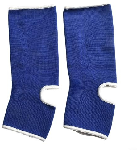 Bandages confortables pour soutien de la cheville en Muay Thai et MMA Idéal pour l'entraînement sportif (Bleu M)