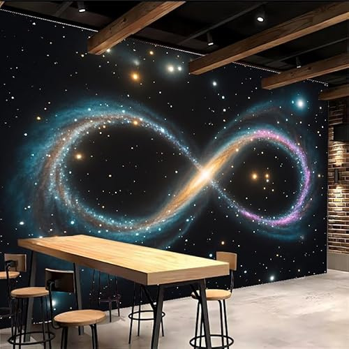 Sfondo Murale Xxl 300x210cm Nebulosa Cosmica carta da parati tessuto non tessuto Galassia Decorazione 3D su tela pittorica, senza interruzioni, per la parete principale della casa