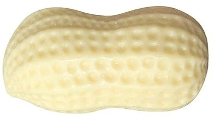 HUSHUI Hundpipande Leksak för små Hundar Bittålig Premium TPR Jordnötsform Tuggleksak för Att Lindra Tristess 1 Enhet (Original färg)