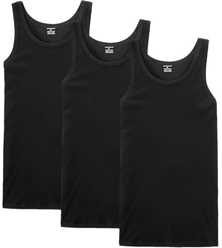 NUOZA 5 Pack Men's Vest 100% Cotton Multiple Colors and Sizes
