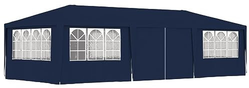 ARKEM Carpa Profesional para Fiestas con Paredes Azul 90 g/m² 4x9 m Carpa Plegable 4x9 Impermeable