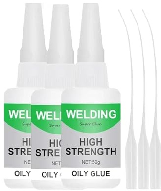 150ml Wood & Parquet Adhesive, Welding High-Strength Oily Glue, Universal Super Glue Gel, Instant Bonding, Strong Adhesion, Repairs Last Long Time for Metal, Wood, Ceramics,Leather, Glass(50g/3PCS)