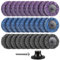 Shineboc 30pcs Grinding Discs 50mm Paint Stripping discs 2 Inch Sanding Discs for Drill Rust Removal Disc for Metal Steel Grinding Polishing(Purple/Blue/Black)