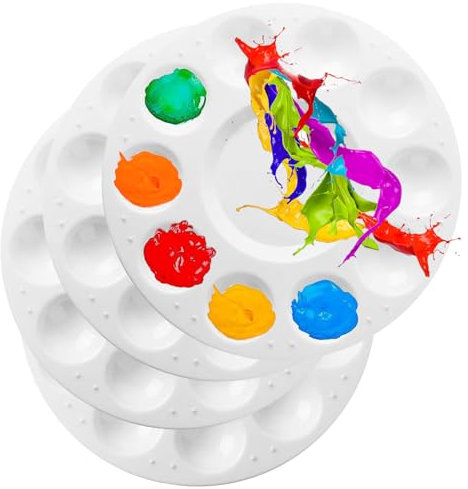 Mischpalette, 4 Stück Malpalette Zur Aufbewahrung, Mischpaletten für Farben, Farbmischpalette, Universalpalette für DIY Malerei Kunst