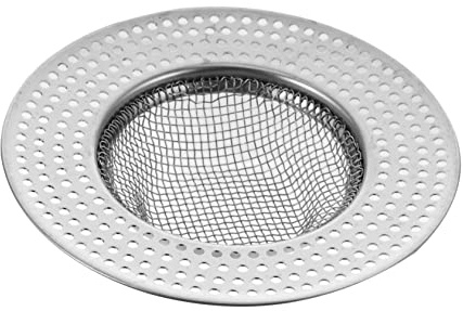 Gatuida Filtre de Vidange en Acier Inoxydable Argenté, Anti-Rouille, Drainage Facile, pour Lavabo Salle de Bain Cuisine, Passoire Ronde