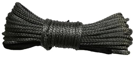 Corda for verricello sintetica da 4 mm x 15 m, cinghie di traino fuoristrada resistenti for veicoli fuoristrada, attrezzi, accessori for auto Alta tenacità