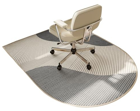Tappetino per sedia da ufficio insonorizzato, per moquette e pavimenti duri, protezione per pavimenti per sedia a rotelle, per casa, ufficio e posto di lavoro, 150 x 89,9 cm, grigio