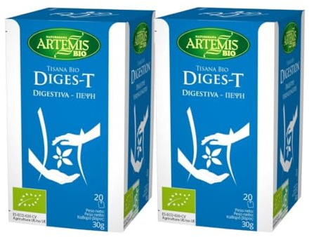 Pack 2x Tisana Digest Bio 20 Filtros | Artemis | Infusión Ecológica Digestiva | Hierbas Naturales | Sin Cafeína