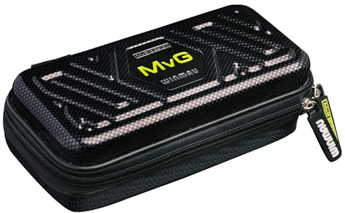 WINMAU Michael Van Gerwen MvG Armor G1 Darts-Geldbörse - Schwarz und Grün Das Dartcase bietet Platz für vollständig montierte Darts und Zubehör - Stoßfest, extrem langlebig und sicher
