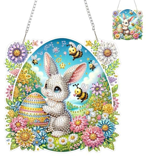EOBROMD Diamond Painting Pendente Pasqua con Catena7